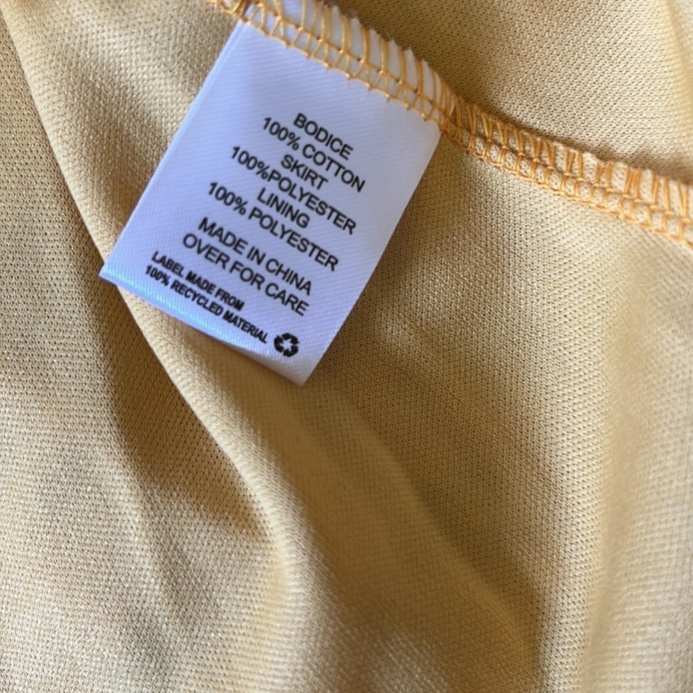 Knit Works Girls Tiered Denim Dress with Belt & Necklace blue/Mustard size 16.5 - Picture 10 of 12
